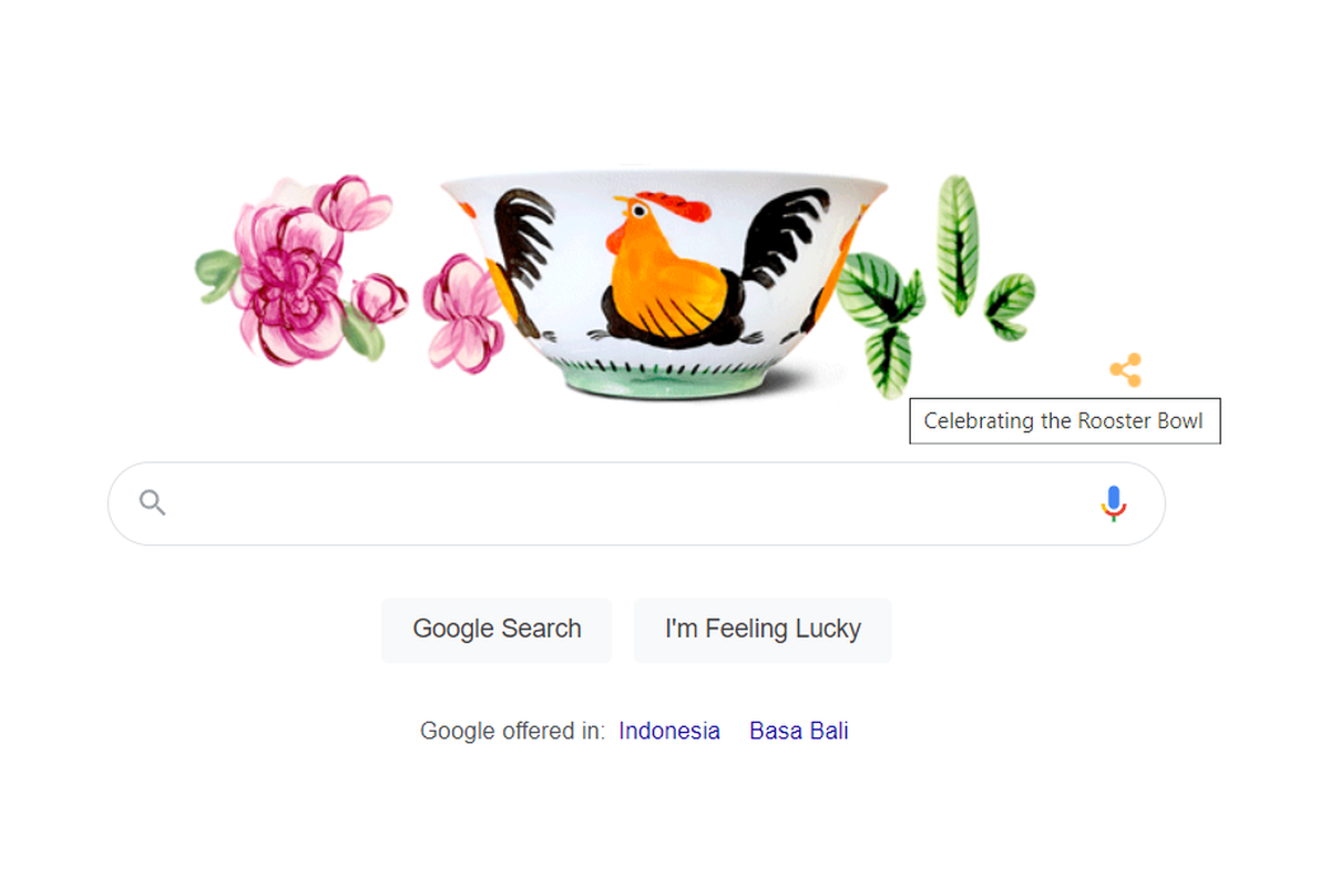 Google Doodle hari ini, Selasa (12/9/2022) merayakan mangkuk jago.