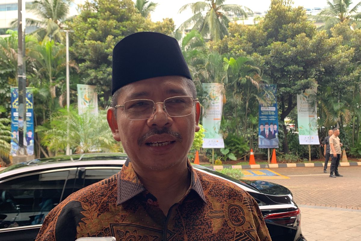 Direktur Jenderal Pendidikan Islam Kementerian Agama Republik Indonesia, Amien Suyitno saat ditemui di Kantor Kementerian Agama, MH Thamrin, Jakarta Pusat, Rabu (9/7/2025). 