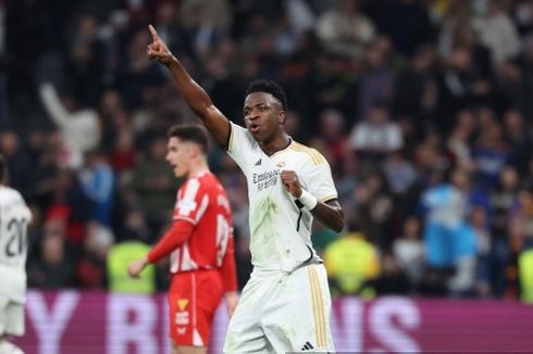 Hasil Real Madrid Vs Almeria 3-2: Kejutan 38 Detik, Gol Pundak Vinicius, Los Blancos Menang