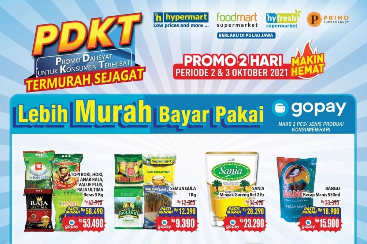 Promo Hypermart PDKT periode 2 sampai 3 Oktober 2021.