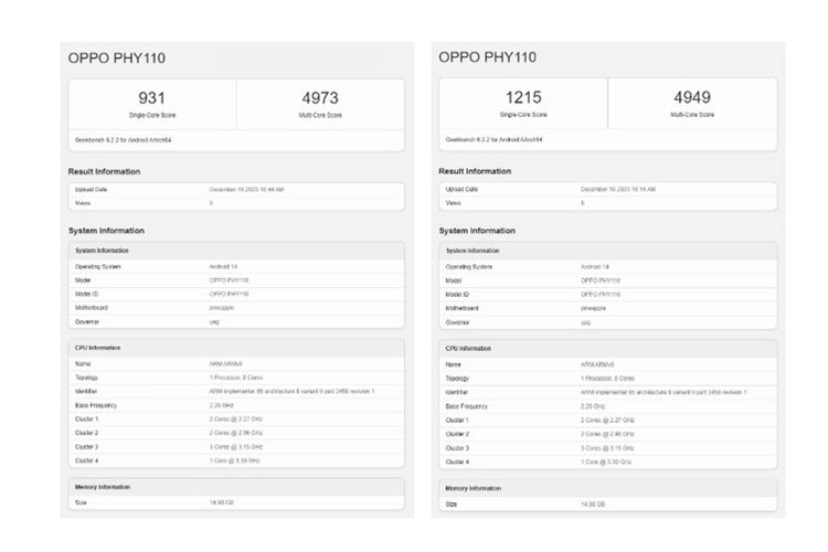 Bocoran skor Geekbench Oppo Find X7 Ultra