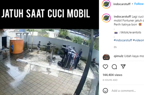 Kejadian Lagi, Mobil Jatuh Kelontang Saat Cuci Hidrolik