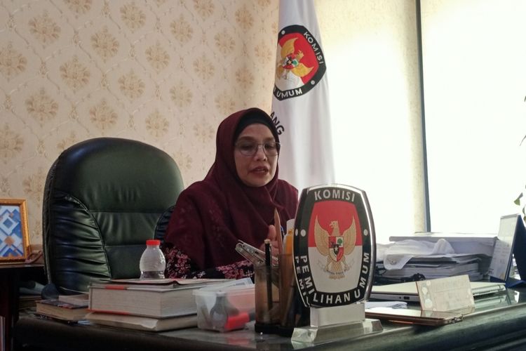 Ketua Komisi Pemilihan Umum (KPU) Kota Malang, Aminah Asminingtyas pada Kamis (25/1/2024).  
