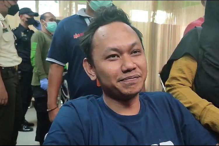 Kondektur KA Turangga, Diki Ramdani salah seorang korban selamat dari insiden tabrakan Kereta Api Turangga dengan Comuterline Bandung Raya pada Jumat (5/1/2024).