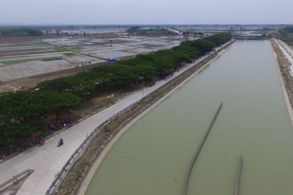 Daerah Irigasi (DI) dalam sistem Waduk Kedungombo di Kabupaten Grobogan, Jawa Tengah.