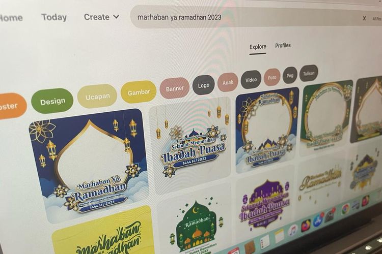 Kumpulan gambar Marhaban Ya Ramadhan 2023 yang tersedia di Pinterest.