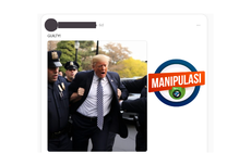 Manipulasi Foto Donald Trump Ditangkap Polisi