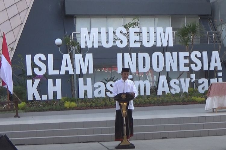 Peresmian Museum Islam Indonesia KH. Hasyim Asy?ari (MINHA) oleh Presiden RI, Joko Widodo (Jokowi), Selasa (18/12/2018).