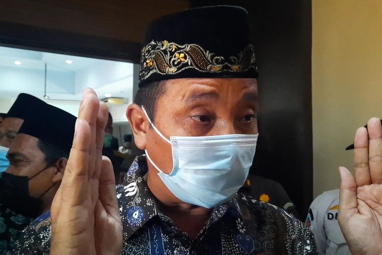 Bupati Rembang, Abdul Hafidz saat ditemui awak media di Kantornya, Rabu (27/10/2021)