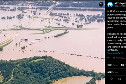 Ingin Berpesta, Pria Mississippi Diduga Rusak Tanggul Sungai untuk Cegah Istri Pulang ke Rumah
