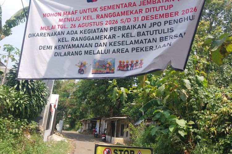 Jembatan Leuwi Tarik Bogor Ditutup, Warga Terpaksa Memutar Lewat BNR dan Hadapi Macet