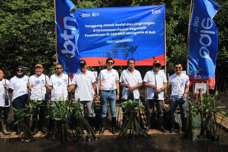 BTN (BBTN) Tanam 10.000 Mangrove di Bali, Dorong Ekonomi Warga Lewat Ekowisata