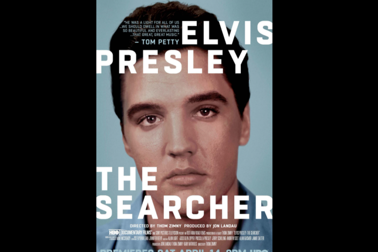 Poster dokumentari Elvis Presley: The Searcher.