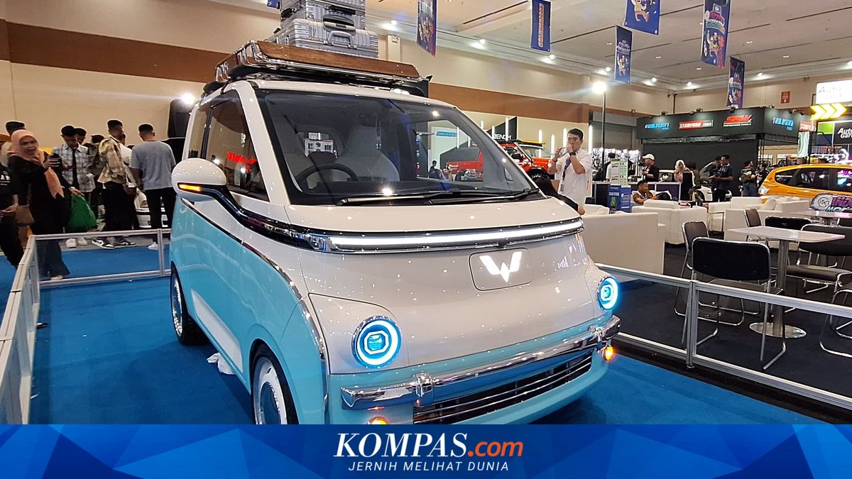 Modifikasi Wuling Air ev Bergaya Retro Futuristis