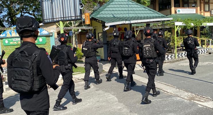 Polda Kaltim Terjunkan Batalyon A Pelopor Sat Brimob Amankan Pilkada 