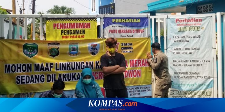 Muncul Klaster Covid 19 Di Gandasari Kota Tangerang Satu Rt Ditutup Sementara Halaman All Kompas Com