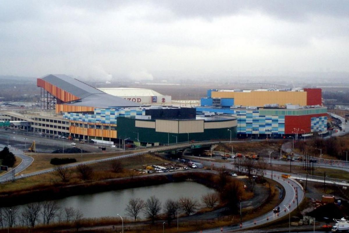 The American Dream Mall yang berada di Meadowlands, New Jersey, sedang dalam pembangunan.