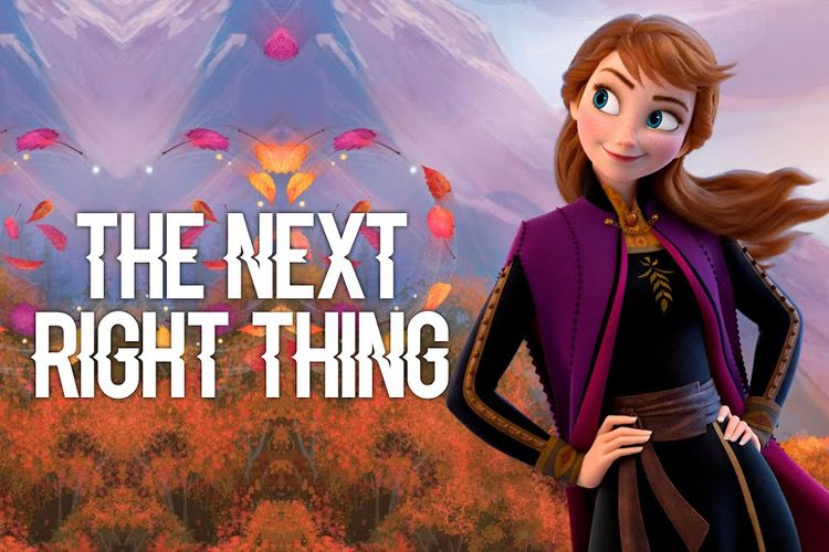 Poster The Next Right Thing, OST Frozen