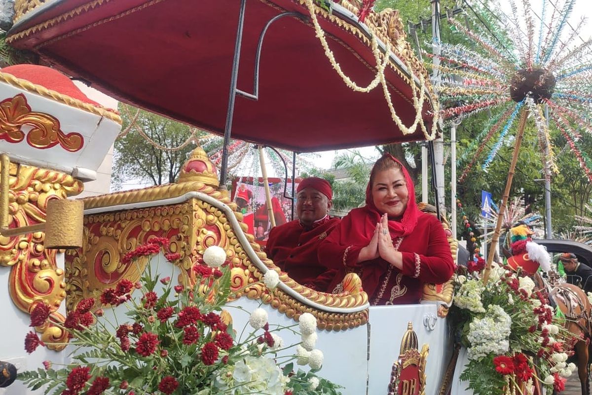 Wali Kota Semarang, Hevearita Gunaryanti Rahayu saat mengikuti Kirab Dugderan pada tahun 2023 lalu.