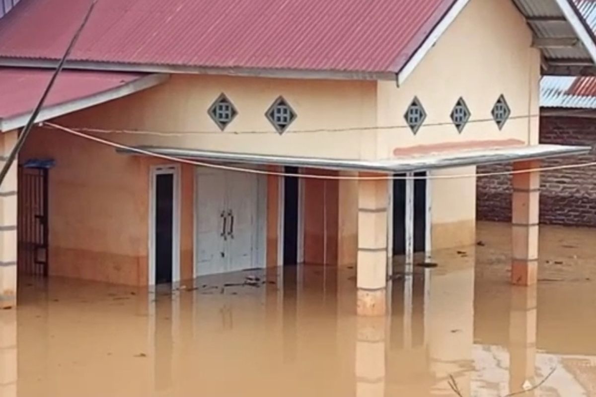 Banjir di Bengkulu sebanyak 905 rumah terendam, 4 kabupaten terdampak, Sealasa (24/1/2023)