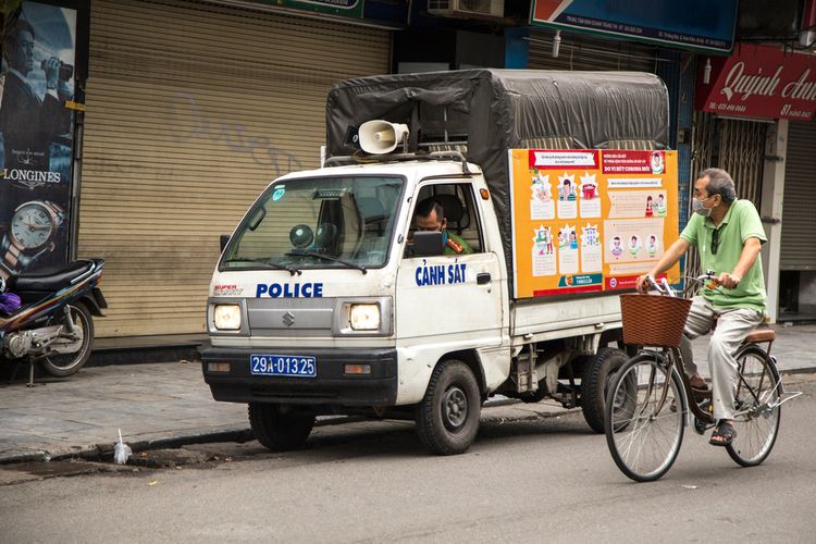 Suasana Kota Hanoi, Vietnam, 28 Maret 2020.