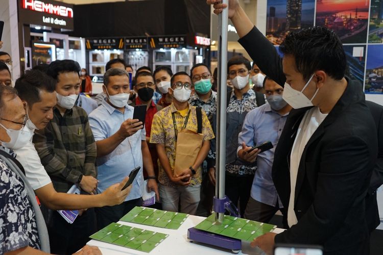 Pameran produk cat lantai di Indobuildtech 2022