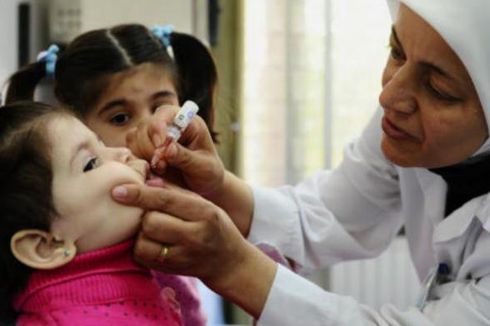 WHO dan Unicef Gelar Kampanye Vaksinasi Polio di Timteng