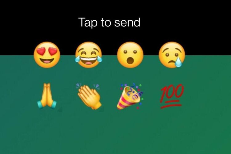 cara balas status wa dengan emoji