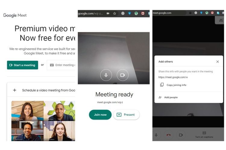 Cara menggunakan Google Meet di desktop PC atau laptop.
