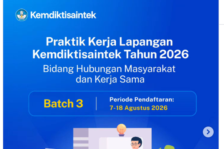 Kemendikti Buka Lowongan PKL bagi Mahasiswa, Ada 9 Formasi