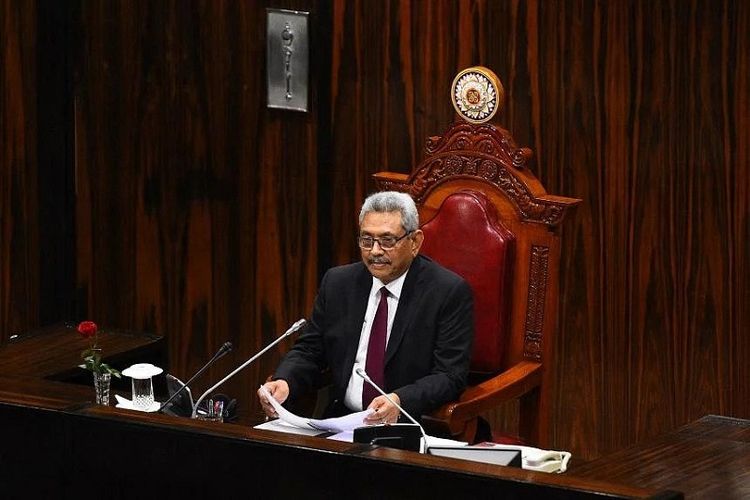 Mantan Presiden Sri Lanka Gotabaya Rajapaksa.