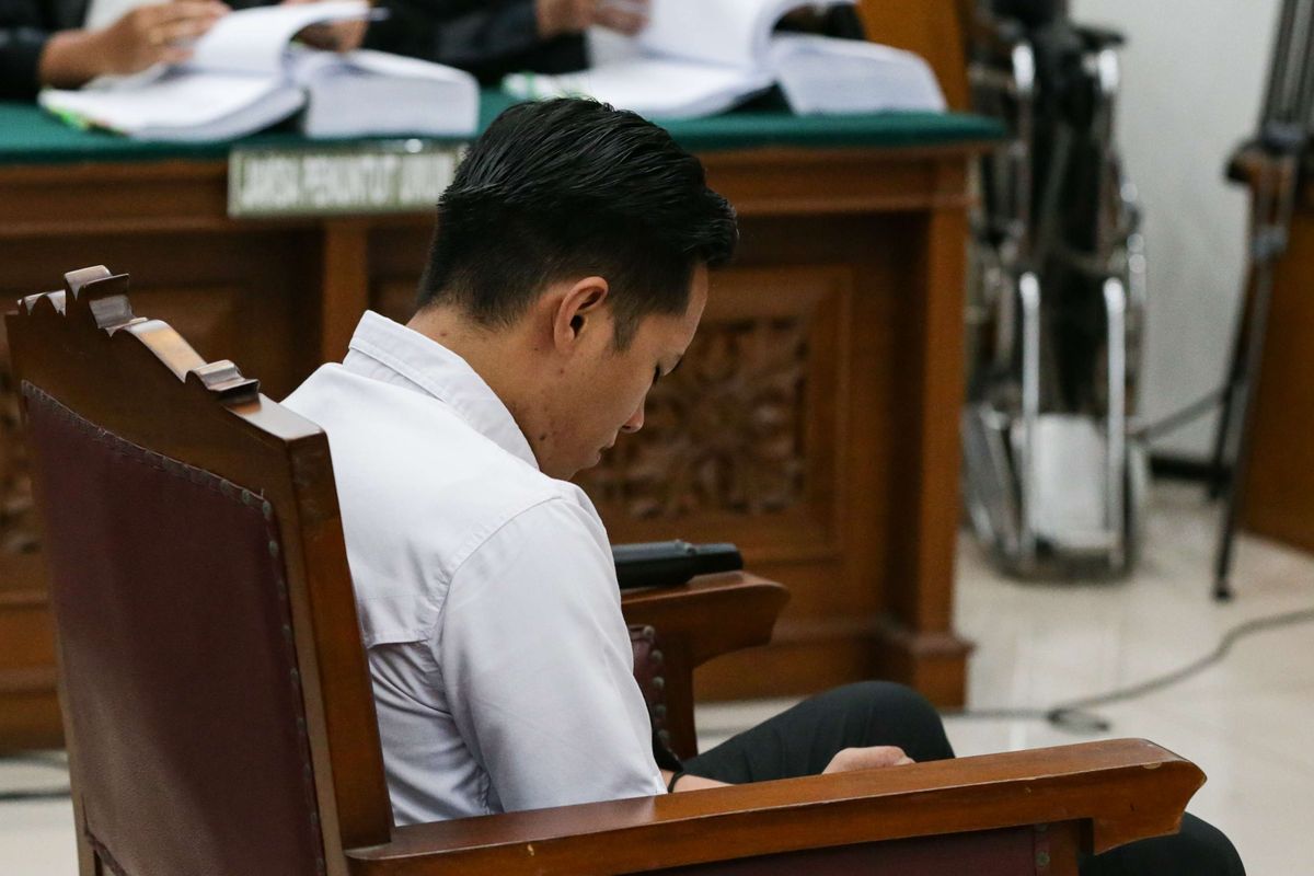 Terdakwa kasus pembunuhan berencana Brigadir Nofriansyah Yosua Hutabarat atau Brigadir J, Richard Eliezer menjalani sidang pembacaan tuntutan di Pengadilan Negeri Jakarta Selatan, Rabu (18/1/2023).
