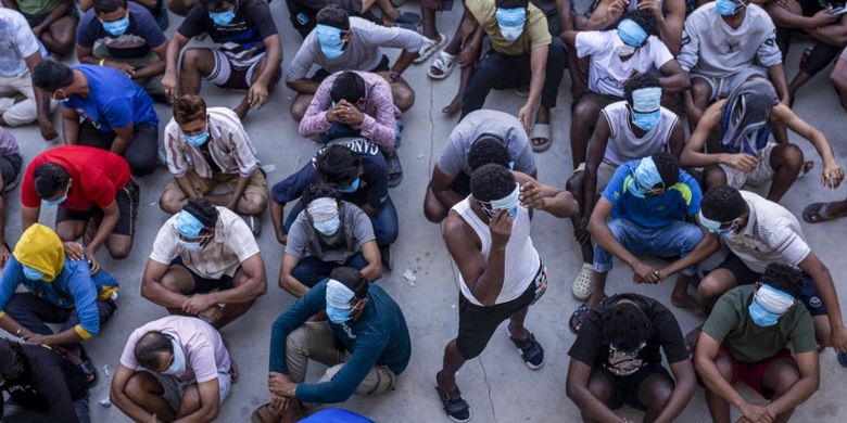 Ilustrasi korban penipuan pusat online scam di Myanmar.