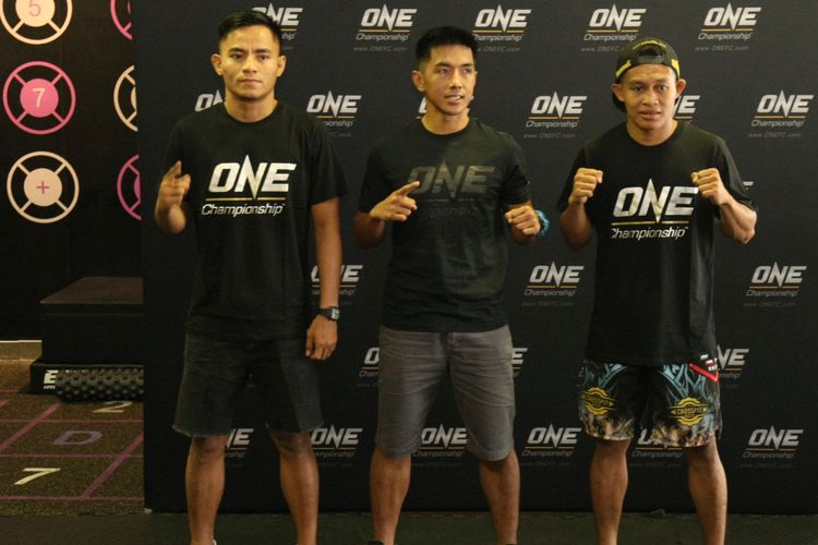 ONE Championship menyelenggarakan latihan terbuka untuk para petarung yang akan berlaga pada ONE: Total Victory di Celebrity Fitness FX Sudirman, Jakarta, Indonesia, Kamis (14/9/2017).