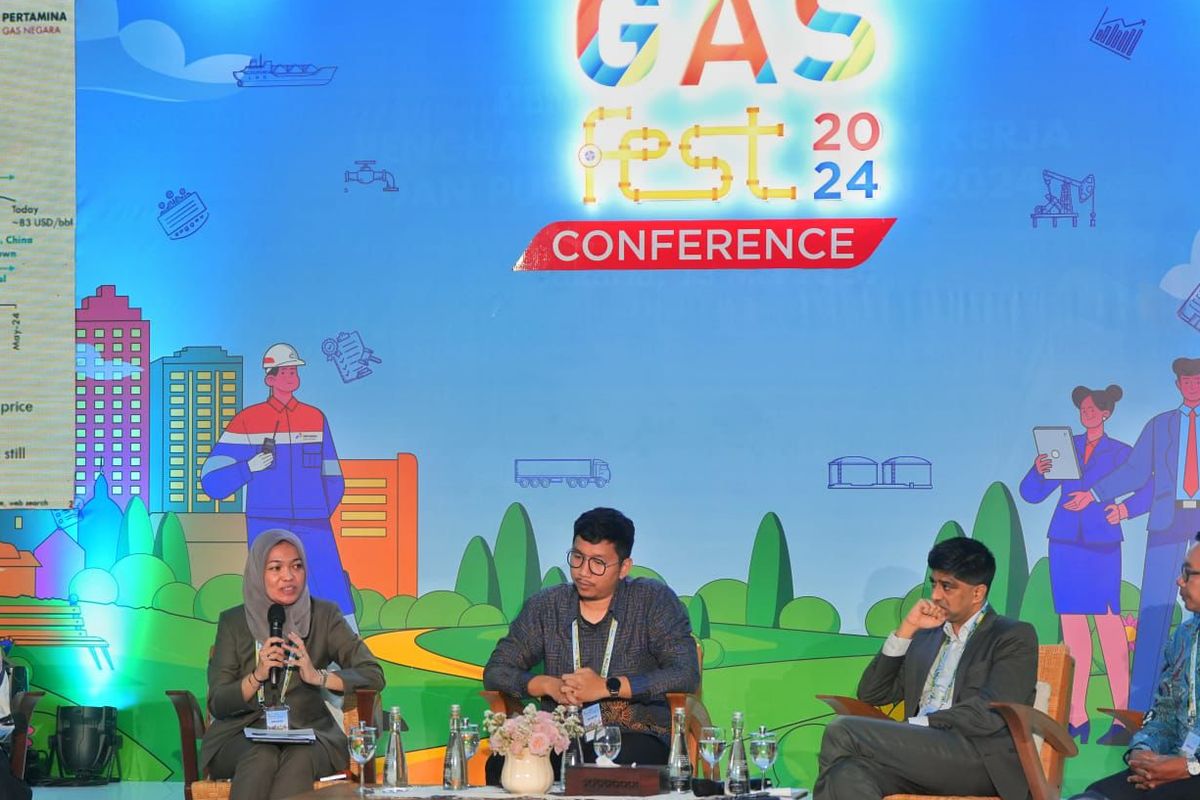 Acara Energy & Economic Outlook Gasfest 2024 di Jakarta, Selasa (14/5/2024). 