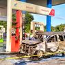 Sebuah Minibus Terbakar di SPBU Lare-lare Luwu, Penyebab Diduga Berasal dari Ponsel