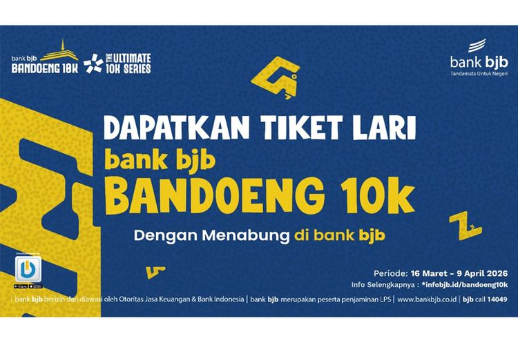Jangan Terlewat, Bank BJB Buka Promo Tiket Lari Bandoeng 10K untuk Nasabah