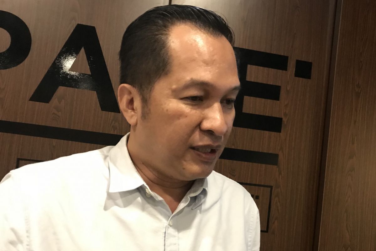 Ketua Harian Asosiasi Fintech Indonesia (AFTECH) Kuseryansyah di Kantor AFTECH Jakarta, Kamis (22/11/2018)