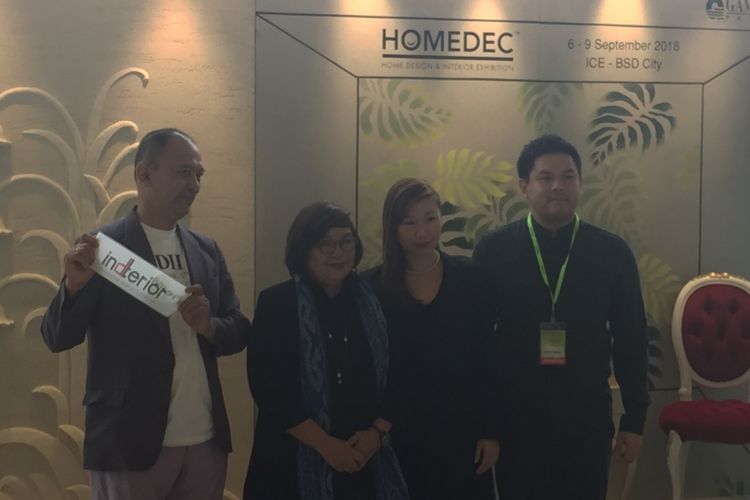 Pembukaan Homedec 2018 di ICE BSD, Serpong, Tangerang, Kamis (6/9/2018).