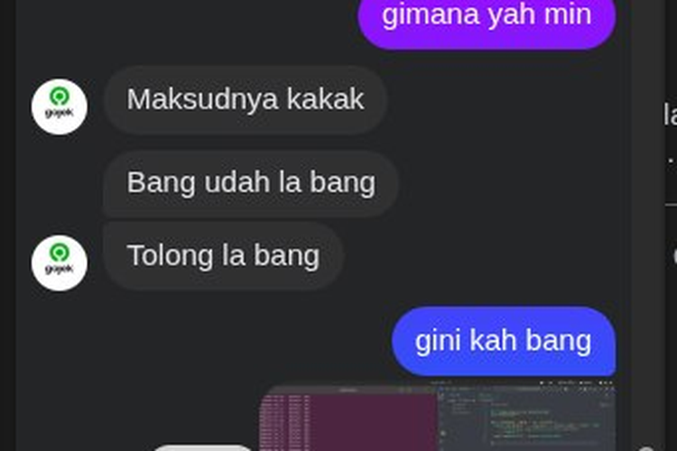 Tangkapan layar foto warganet yang serang balik situs penipu dengan modus penawaran pembuatan kartu fisik GoPay Card.