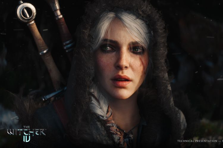 Ilustrasi karakter utama Ciri di The Witcher 4.