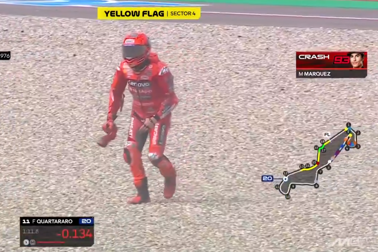 Kondisi Marc Marquez Usai Dua Crash di MotoGP Belanda: Tak Mudah untuk Tubuh Saya