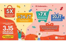 Akhiri Kampanye 3.15 Hari Belanja Konsumen, Shopee Jual Produk 5 Kali Lebih Banyak