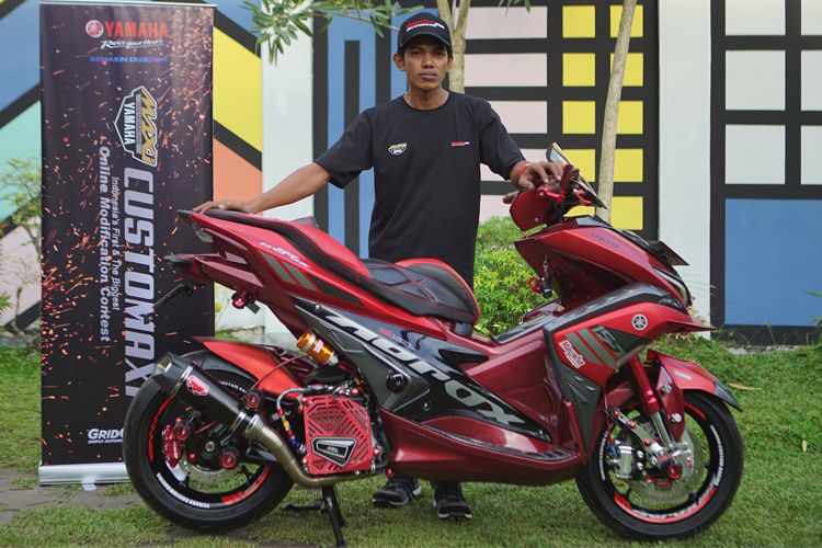 Deddi Hidayat pemilik Aerox pemenang CustoMAXI Banjarmasin