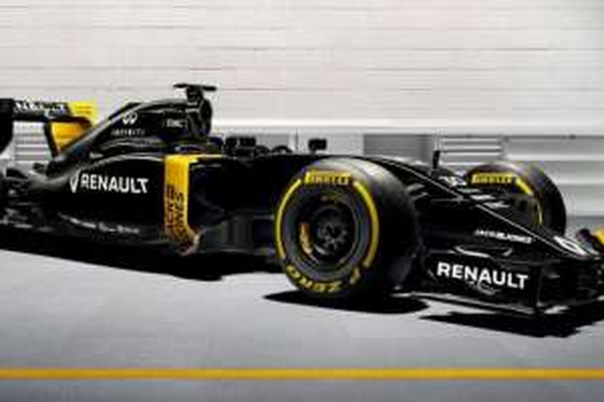 Renault RS16 yang akan digunakan tim Renault di balap Formula1 musim 2016.