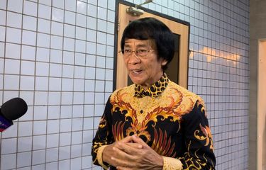 Seto Mulyadi saat melayat Titiek Puspa di RS Medistra, Jakarta Selatan, Kamis (10/4/2025).