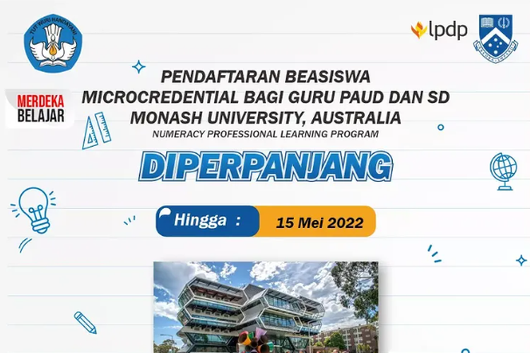 Beasiswa Microcredential bagi Guru PAUD dan SD ke Monash University, Australia