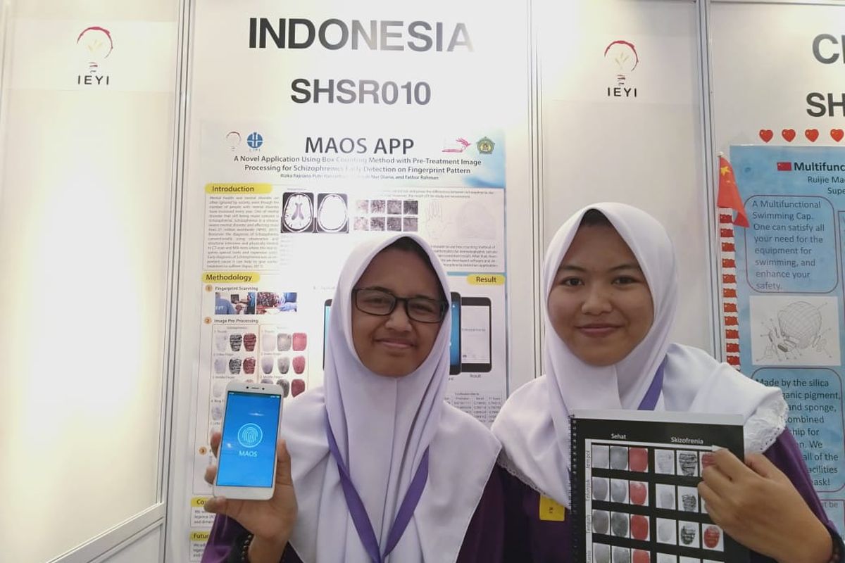Siswa-siswi SMU di Malang menciptakan MAOS APP, aplikasi untuk deteksi dini skizofrenia