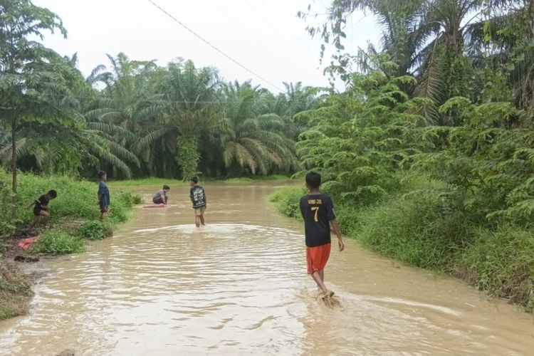 Banjir Terjang 7 Kabupaten di Aceh, Ratusan KK Mengungsi dan Jalan Nasional Terendam