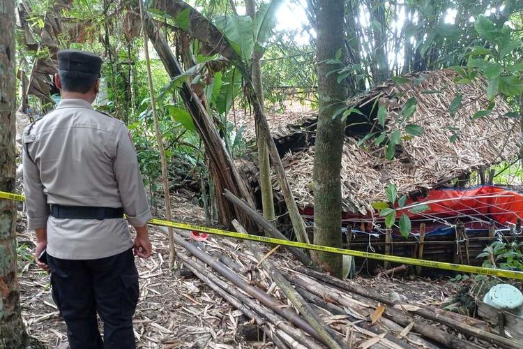Lokasi penemuan korban tersengat listrik di Pedukuhan Wadas, Kalurahan Giripurwo, Kabupaten Kulon Progo, Daerah Istimewa Yogyakarta.